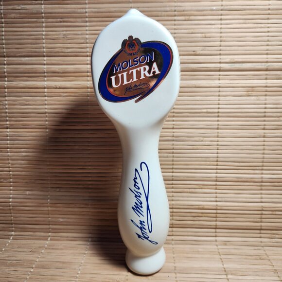 Molson Beer Tap Handle Ultra Rare 10" John Molson Bartending Vintage - Picture 6 of 8